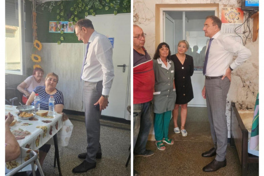 Министър Гуцанов направи изненадваща проверка на Дома за хора с деменция в Бистрилица