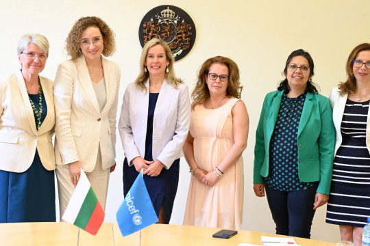 Министър Шалаптова представи пред УНИЦЕФ приоритетите на МТСП за повишаване на детското благосъстояние